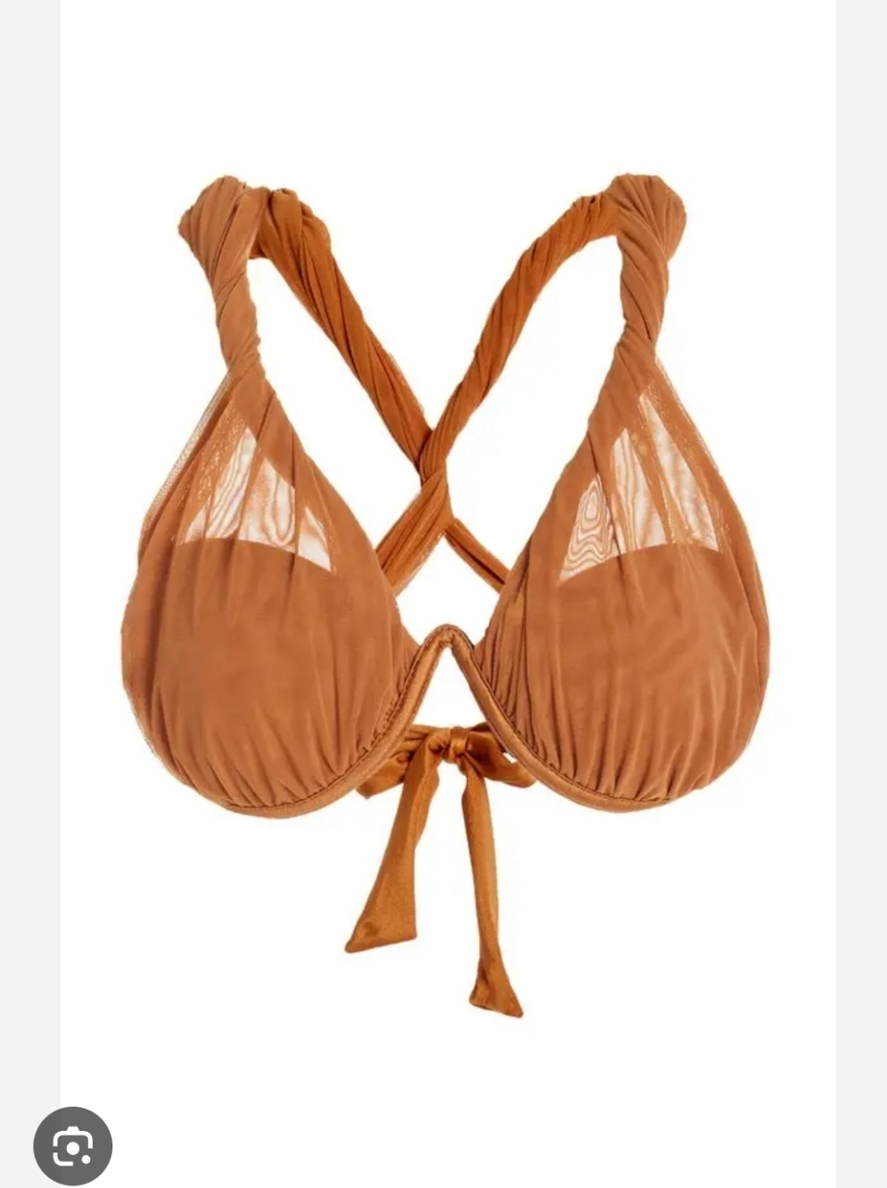 Andrea Iyamah Ubu Twisted Bikini Top Size M